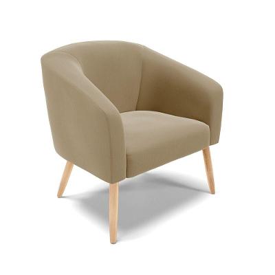 Cadeira Sala De Jantar Pé Palito Natural Stella Suede D03 - D'rossi Cor Marrom Rato