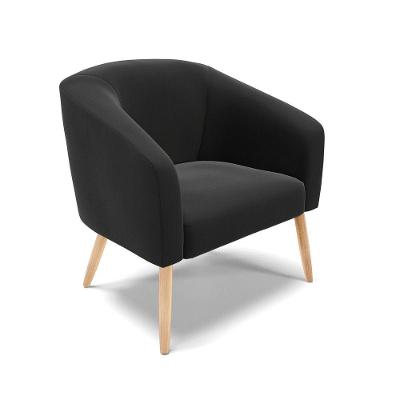 Cadeira Sala De Jantar Pé Palito Natural Stella Linho D03 - D'rossi Cor Preto