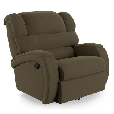 Poltrona Do Papai Reclinável Napoli Glider Giratória Veludo Capuccino Fh1