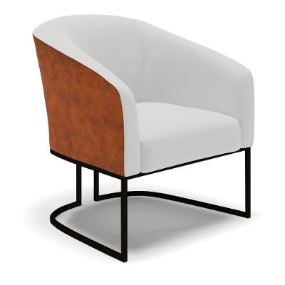 Cadeira Sala De Jantar Base Industrial Preto Stella Noz/linho D03 - D'rossi Cor Cinza
