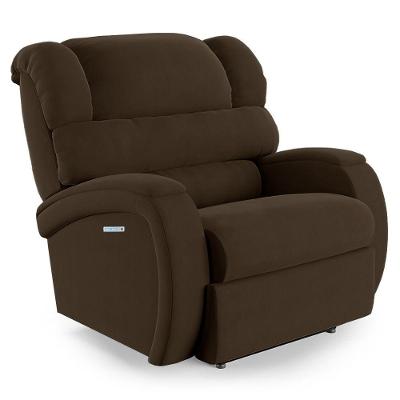 Poltrona Do Papai Reclinável Napoli Elétrica Botão Led Massagem Veludo Fh1 Marrom