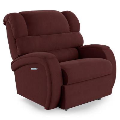 Poltrona Do Papai Reclinável Napoli Elétrica Botão Led Massagem Veludo Fh1 Vinho