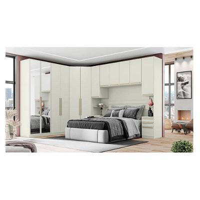 Quarto Modulado Casal Ambiente 6 Seletto 6 Peças Areia - Henn