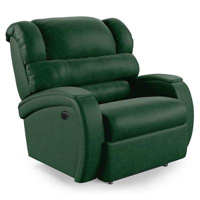 Poltrona Do Papai Reclinável Napoli Power Elétrica Pu Fh1 Verde Musgo