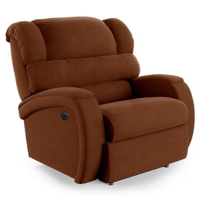 Poltrona Do Papai Reclinável Napoli Power Elétrica Massagem Veludo Terracota Fh1