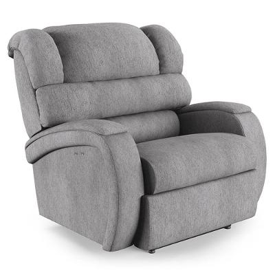 Poltrona Do Papai Reclinável Napoli Power Touch Linho Cinza Fh1