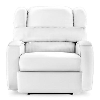 Poltrona Do Papai Reclinável Napoli Power Touch Pu Fh1 Branco