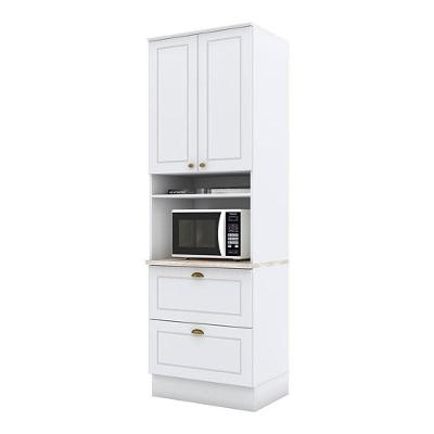 Torre Quente 1 Forno Nova York Branco Com Tampo Calcare - Henn