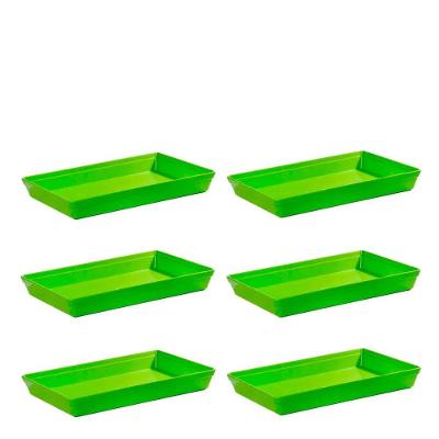 Conjunto De Travessa Stillo Rasa 4,5l 6 Peças Verde Em Polipropileno Linha Tropical Vem