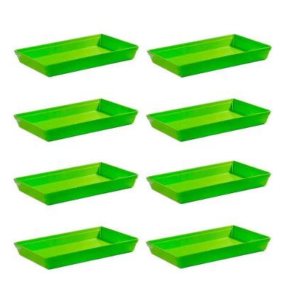 Conjunto De Travessa Stillo Rasa 4,5l 8 Peças Verde Em Polipropileno Linha Tropical Vem