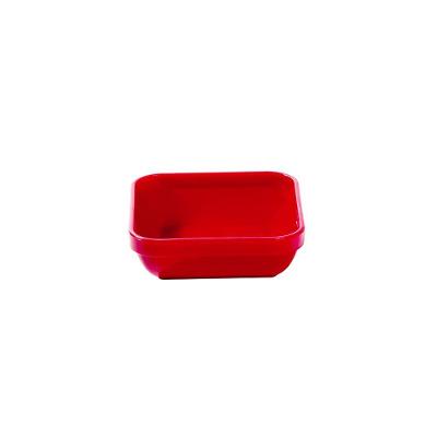 Travessa Cheff Quadrada 250ml Vermelha Em Polipropileno Linha Tropical Vem