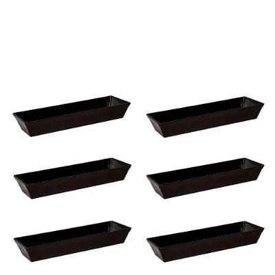 Conjunto De Travessa Stillo 4l 6 Peças Preto Em Polipropileno Linha Tropical Vem