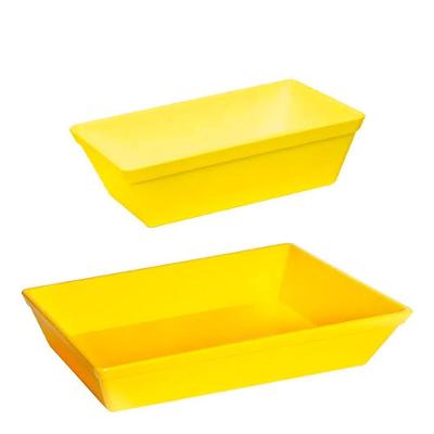 Conjunto De Travessa Stillo 2l + 5l 2 Peças Amarelo Em Polipropileno Linha Tropical Vem