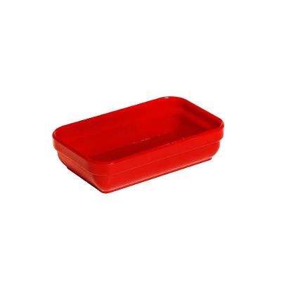 Travessa Cheff Retangular 250ml Vermelha Em Polipropileno Linha Tropical Vem