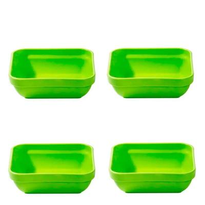 Conjunto De Travessa Cheff 250ml 4 Peças Verde Em Polipropileno Linha Tropical Vem