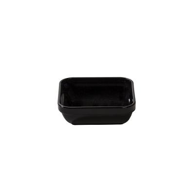 Travessa Cheff Quadrada 250ml Preta Em Policarbonato Linha Profissional Cook Vem