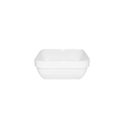 Travessa Cheff Quadrada 250ml Branca Em Policarbonato Linha Profissional Cook Vem