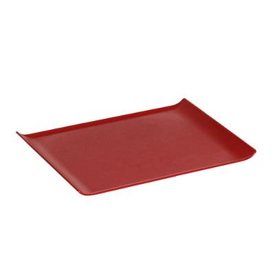 Bandeja Servir Quadrada 30x45 Vermelha Em Policarbonato Linha Profissional Cook Vem