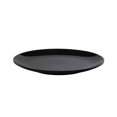 Prato Elegance Redondo 30cm Preto Em Policarbonato Linha Profissional Cook Vem