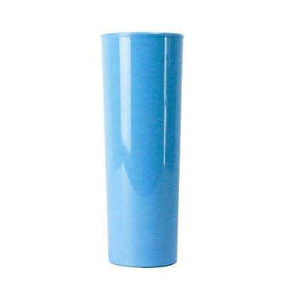 Copo Long Drink Slim 300ml Azul Em Polipropileno Linha Tendência Vem