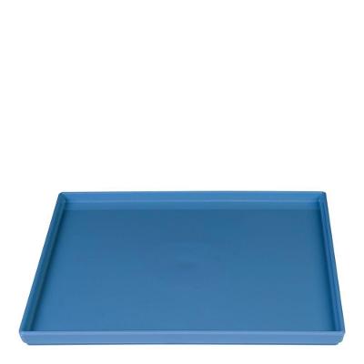 Prato Square Quadrado 27x27 Azul Em Polipropileno Linha Tendência Vem