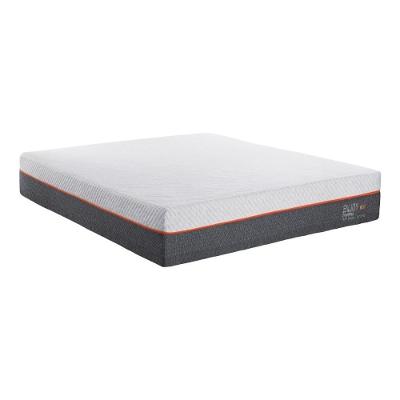Colchão Queen Bed In A Box Enjoy Smartmax 158x198cm Espuma Mista Inducol Cr449d Branco/cinza Branco/cinza