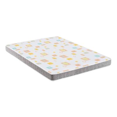 Colchão De Casal Com Espuma D20 138x188cm Inducol Cr452c Branco/cinza Branco/cinza
