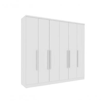Guarda Roupa Casal Veneza 6 Portas 4 Gavetas Tcil Neve.