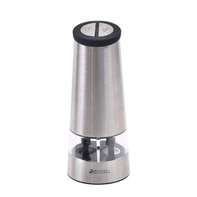 Moedor Duplo Para Sal E Pimenta Elétrico Em Aço Inox 35ml Maxwell & Williams