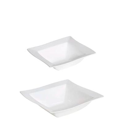 Kit Saladeira Moove 800ml + 2l Branco Em Polipropileno Linha Tropical Vem