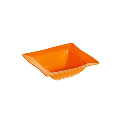 Saladeira Moove Quadrada 800ml Laranja Em Polipropileno Linha Tropical Vem