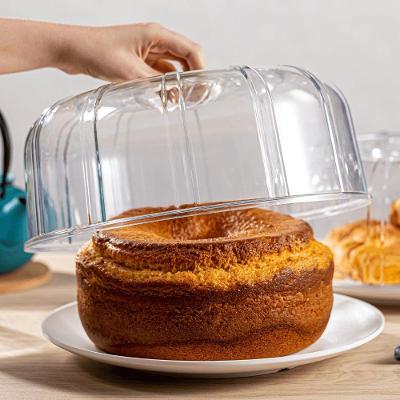 Boleira Elegance Redonda Com Tampa 30cm Branca Em Policarbonato Linha Profissional Cook Vem