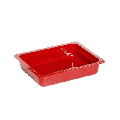Cuba Gn 1-2 Cozinha 65mm Vermelha Em Polipropileno Linha Tropical Vem