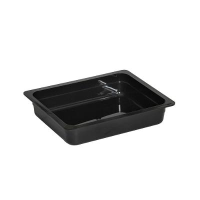Cuba Gn 1-2 Cozinha 65mm Preta Em Policarbonato Linha Profissional Cook Vem