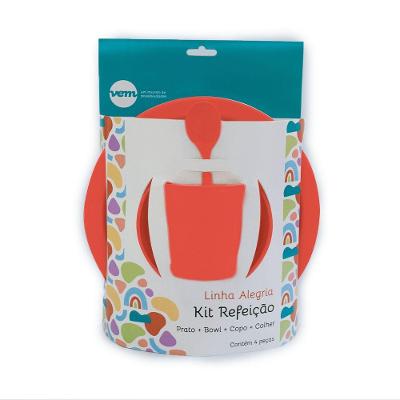 Kit Refeição Infantil Vem Coral Linha Alegria