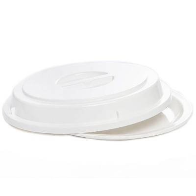 Cloche Elegance Redondo 27,5cm Branco Em Policarbonato Linha Profissional Cook Vem