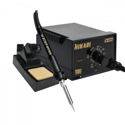 Estação De Solda Analógica Hikari Hk936a 60w 127v Preta.