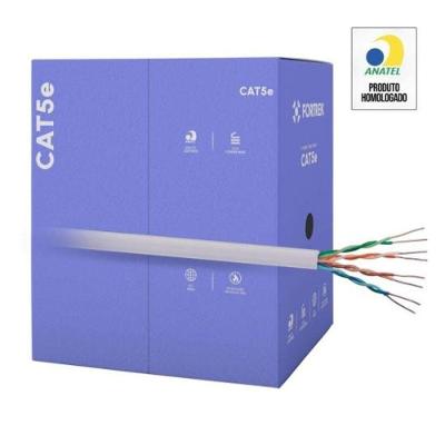 Cabo De Rede Cat5e 305m Fortrek Fk 500c Cmx Cinza - Cx - 305