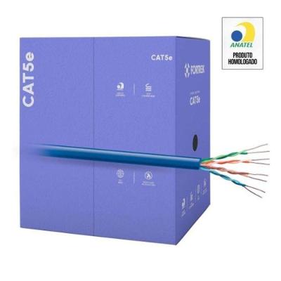 Cabo De Rede Cat5e 305m Fortrek Fk 500c Cmx Azul - Cx - 305