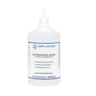 Álcool Isopropílico 500ml Isopropanol Implastec - Cmc - 24