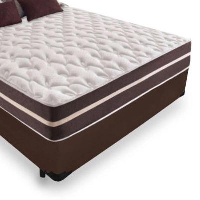 Cama Box Casal + Colchão De Molas Prime Colchões Classic Superlastic 138x188x64 Marrom