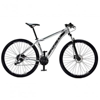 Bicicleta Aro 29 Krw Alumínio 27 Vel Freio Hidráulico Suspensão Com Trava S9 15.5 Prata-Preto