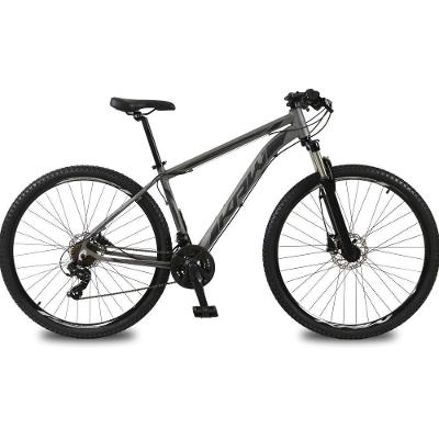 Bicicleta Aro 29 Krw Alumínio 27 Vel Freio Hidráulico Suspensão Dianteira S8 15.5 Grafite-Preto