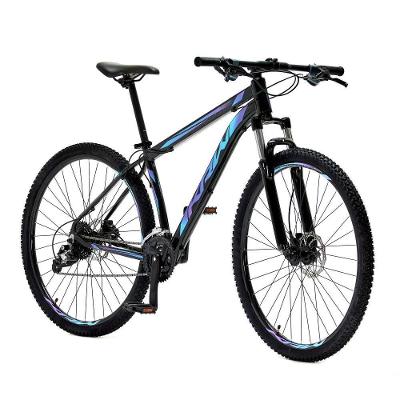 Bicicleta Aro29 Krw Alumínio Shimano 24v Freio Hidráulico S5 19 Preto-Azul E Roxo