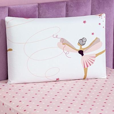 Jogo De Cama Lençol Bouti Infantil Kids Solteiro 02 Peças - Bailarina.