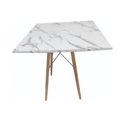 Mesa De Jantar Quadrada Eames Eiffel 80 Cm Estilo Granito