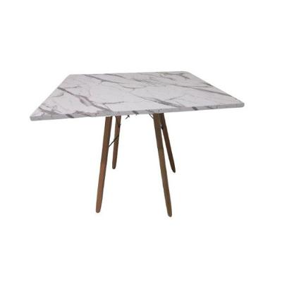 Mesa De Jantar Quadrada Eames Eiffel 90 Cm Estilo Granito