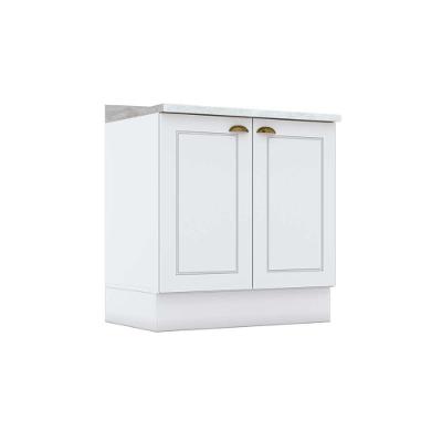 Balcão de Cozinha Americana 2 Portas c/Tampo 80cm Branco - Henn