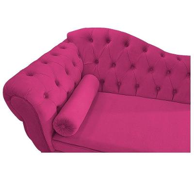 Recamier Diana 140cm Lado Direito Suede Pink