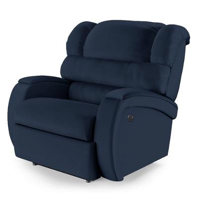 Poltrona Do Papai Reclinável Napoli Controle Power Elétrico Usb Pu Fh1 - D'rossi Cor Azul